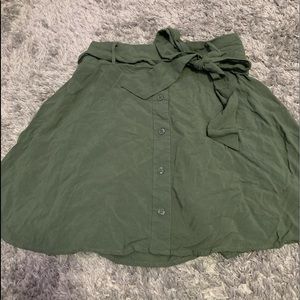 Olive green skirt